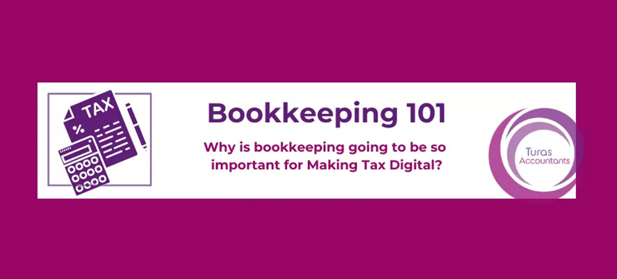 Bookkeeping 101 banner design header