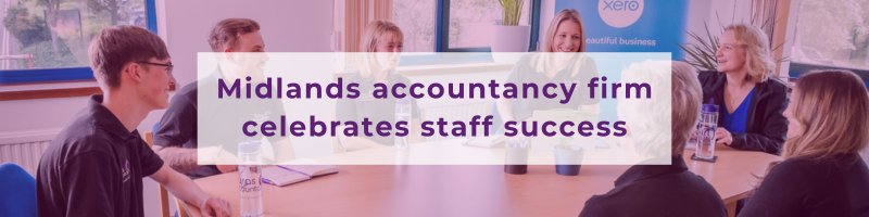 Midlands accountancy firm celebrates staff success design header banner